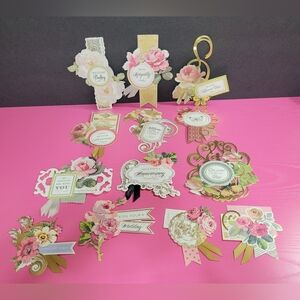 Anna Griffin Collage Card Toppers. (0245)